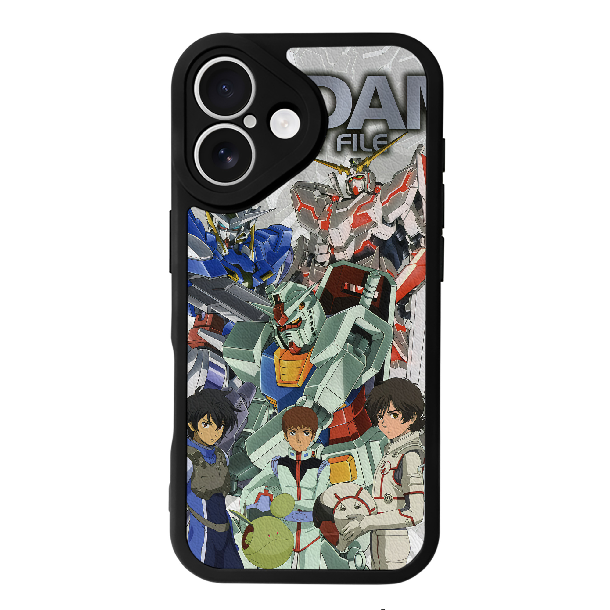 （画像用） 機動戦士ガンダム Mobile Suit Gundam 【iPhone 16シリーズ対応】シリコンスマホケース（レザー調） 材質：シリコン